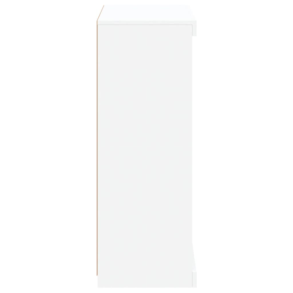 Sideboard with LED Lights White 60,5x37x100 cm