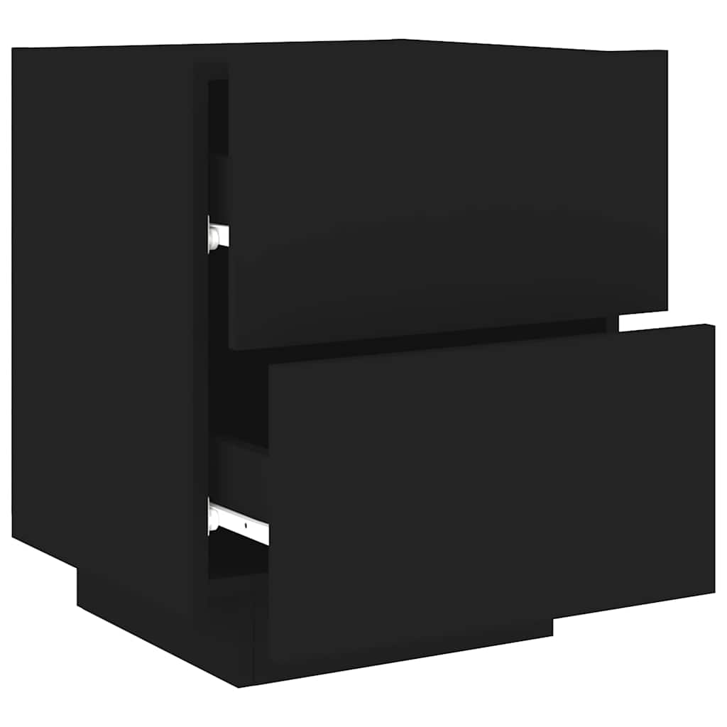 Bedside Cabinet | Black | Engineered wood | Medium | Modern