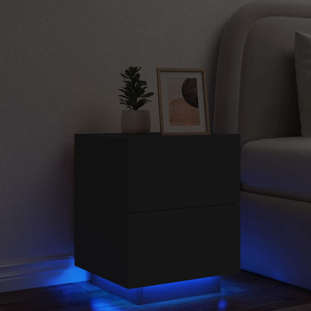 Bedside Cabinet | Black | Engineered wood | Medium | Modern