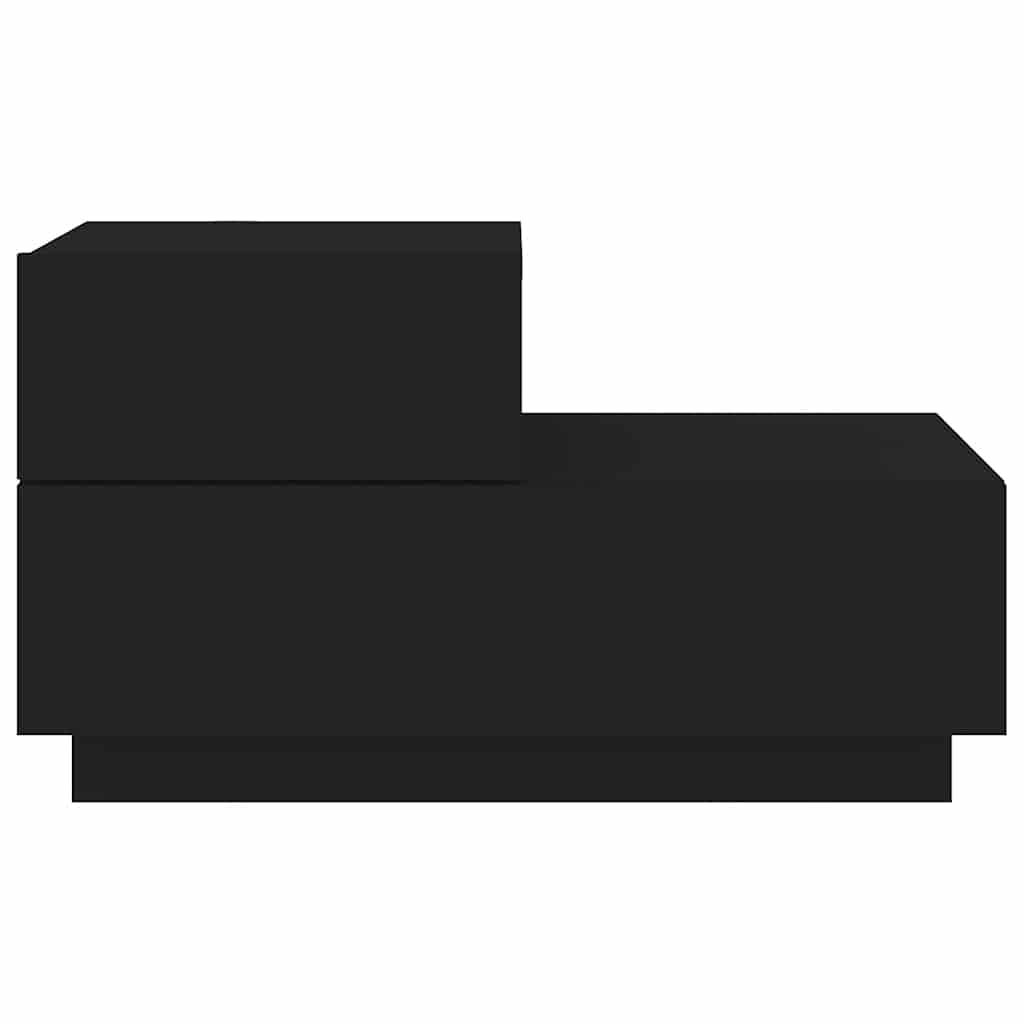 Bedside Cabinet | Black | Engineered wood | Bedside Cabinet | Rectangular
