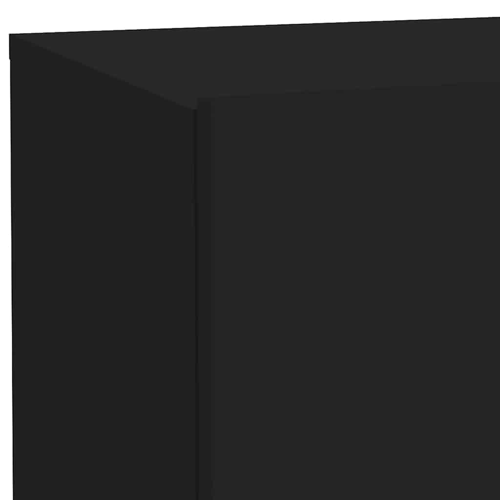Bedside Cabinet | Black | Engineered wood | Bedside Cabinet | Rectangular