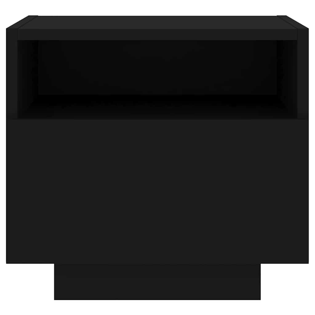 Bedside Cabinet | Set of 2 | Black | Engineered wood | Bedside Cabinet