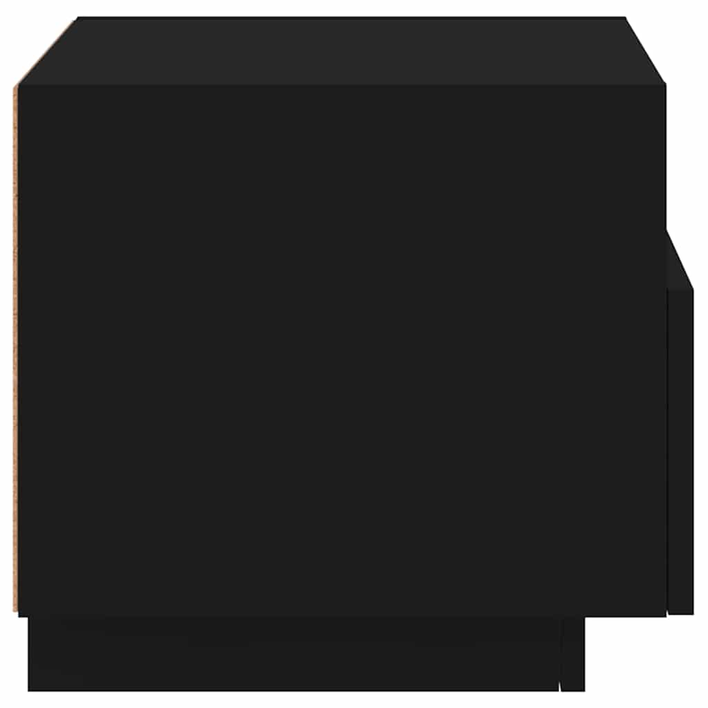 Bedside Cabinet | Set of 2 | Black | Engineered wood | Bedside Cabinet