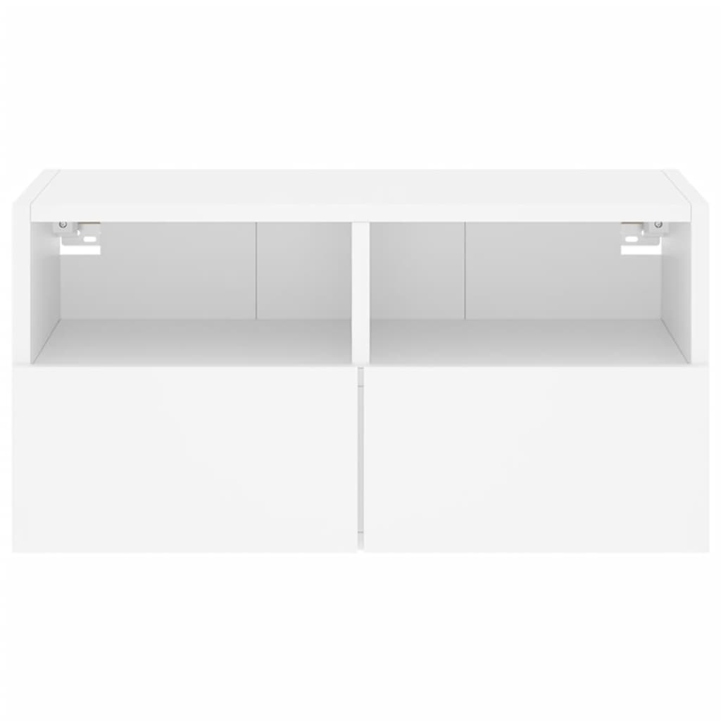 TV Wall Cabinet White 60x30x30 cm Engineered Wood