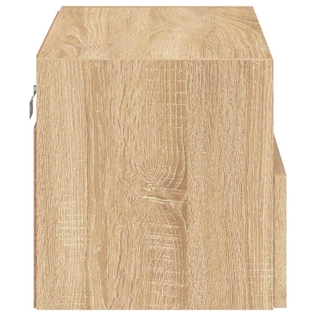 TV Wall Cabinet Sonoma Oak 60x30x30 cm Engineered Wood