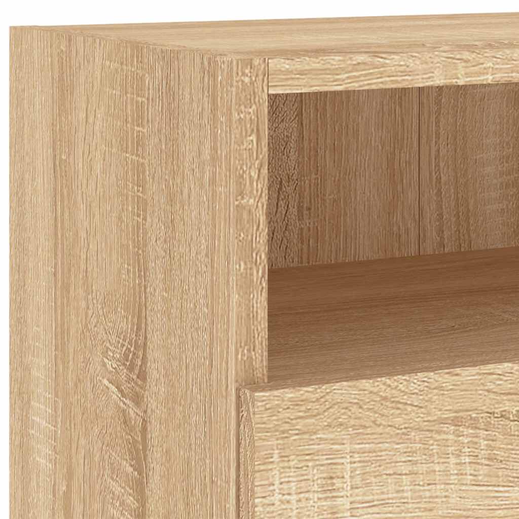 TV Wall Cabinet | Set of 2 | Sonoma oak | Engineered wood | Medium