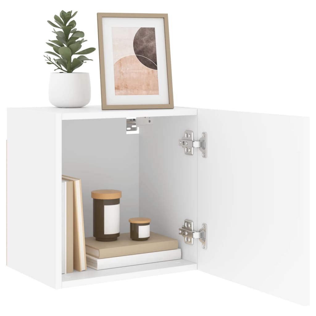 TV Wall Cabinet White 40,5x30x40 cm Engineered Wood