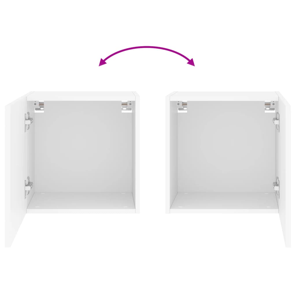 TV Wall Cabinet White 40,5x30x40 cm Engineered Wood