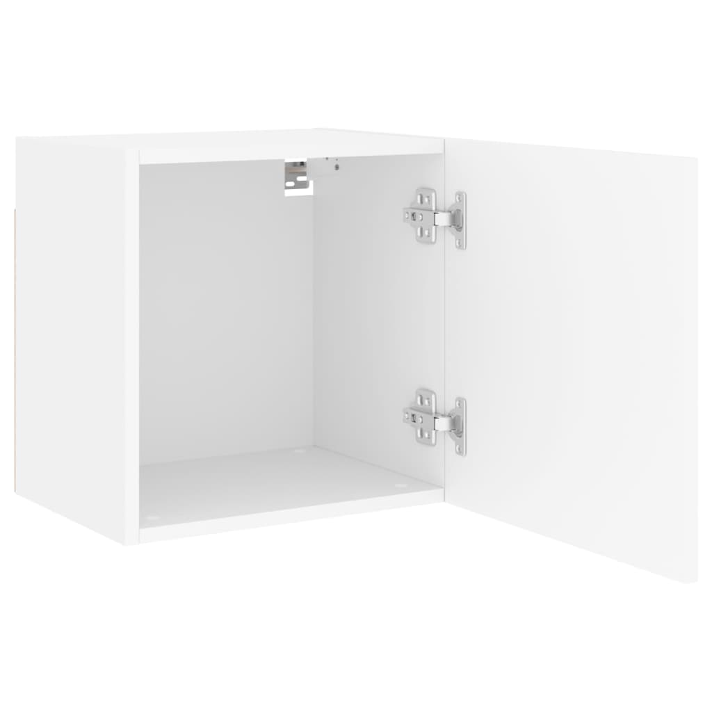 TV Wall Cabinets 2 pcs White 40,5x30x40 cm Engineered Wood