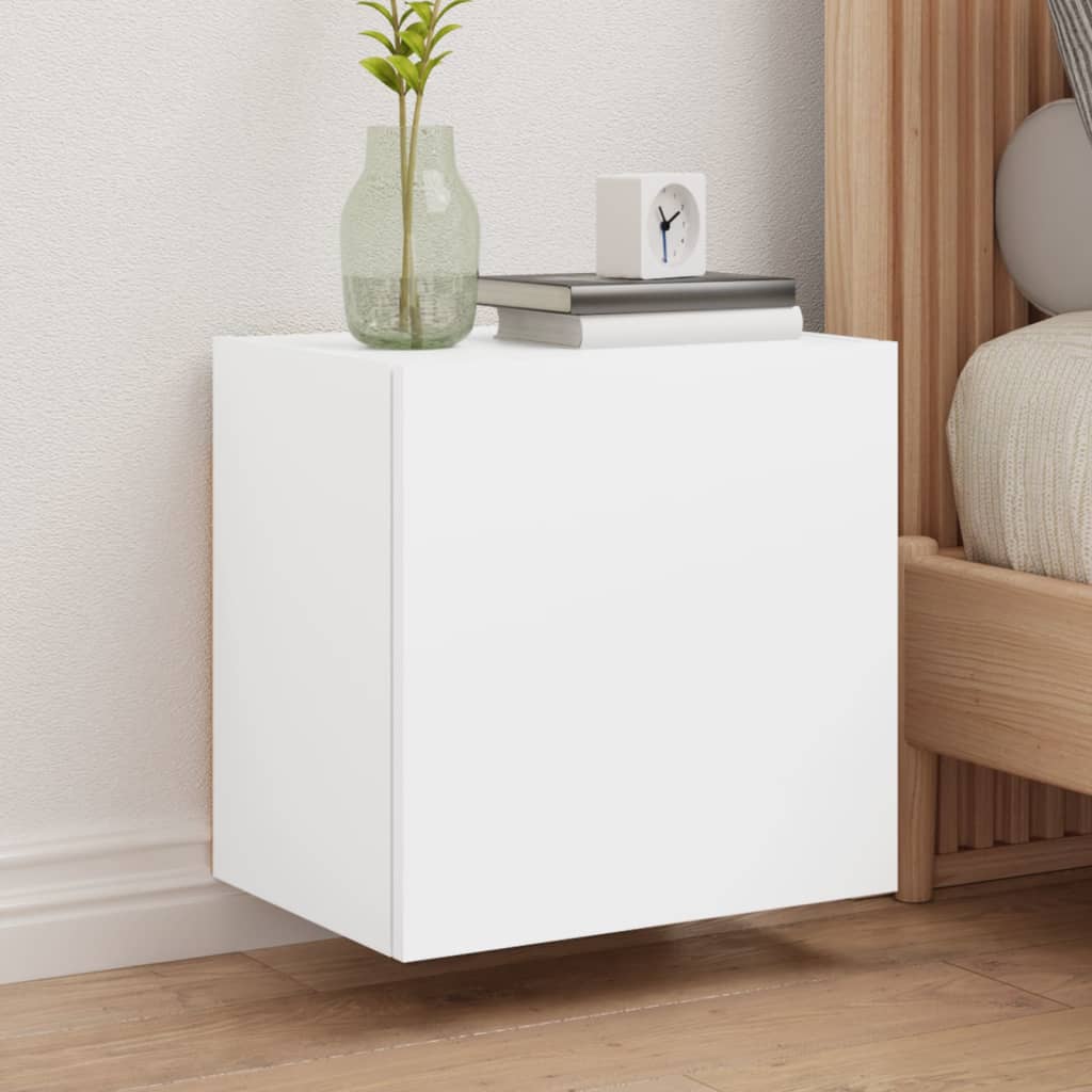 TV Wall Cabinets 2 pcs White 40,5x30x40 cm Engineered Wood