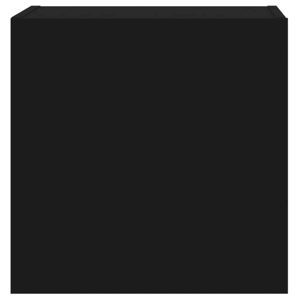 TV Wall Cabinets 2 pcs Black 40,5x30x40 cm Engineered Wood