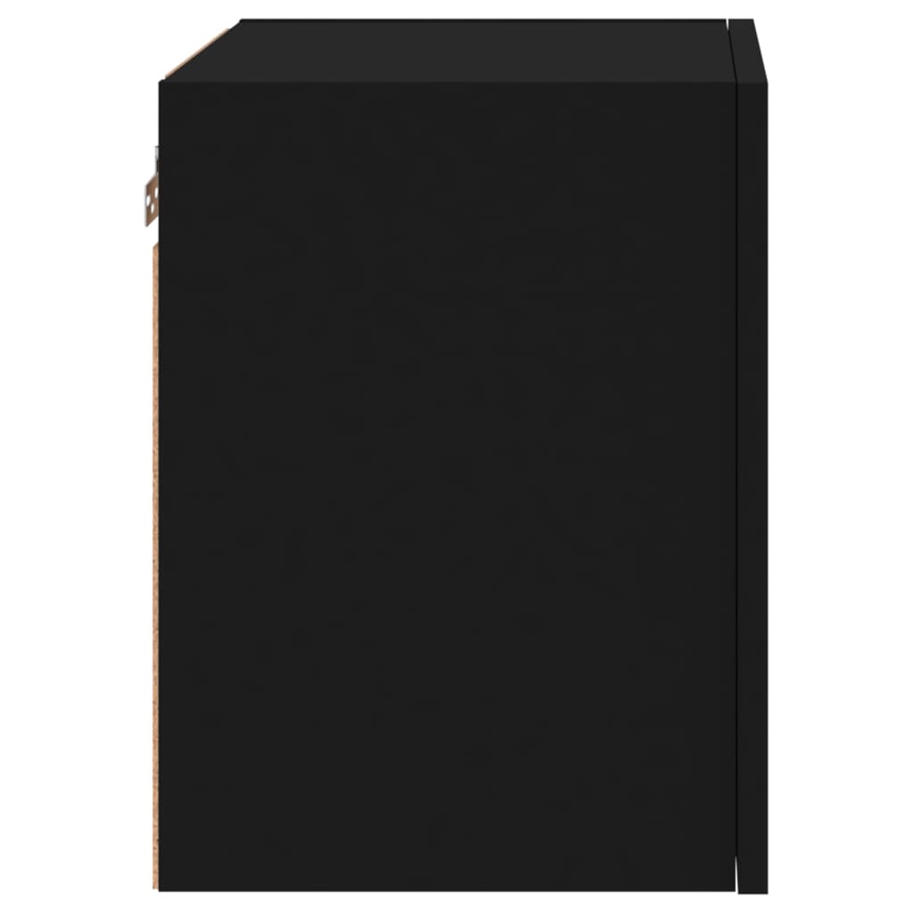 TV Wall Cabinets 2 pcs Black 40,5x30x40 cm Engineered Wood