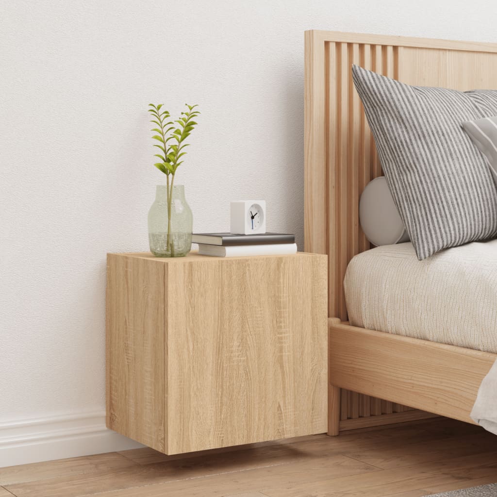 TV Wall Cabinet Sonoma Oak 40,5x30x40 cm Engineered Wood