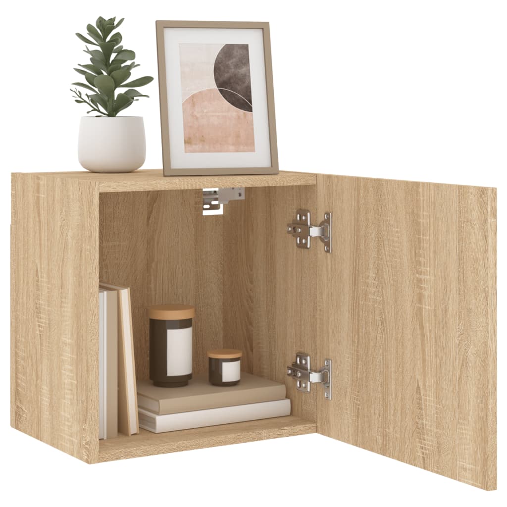 TV Wall Cabinet Sonoma Oak 40,5x30x40 cm Engineered Wood