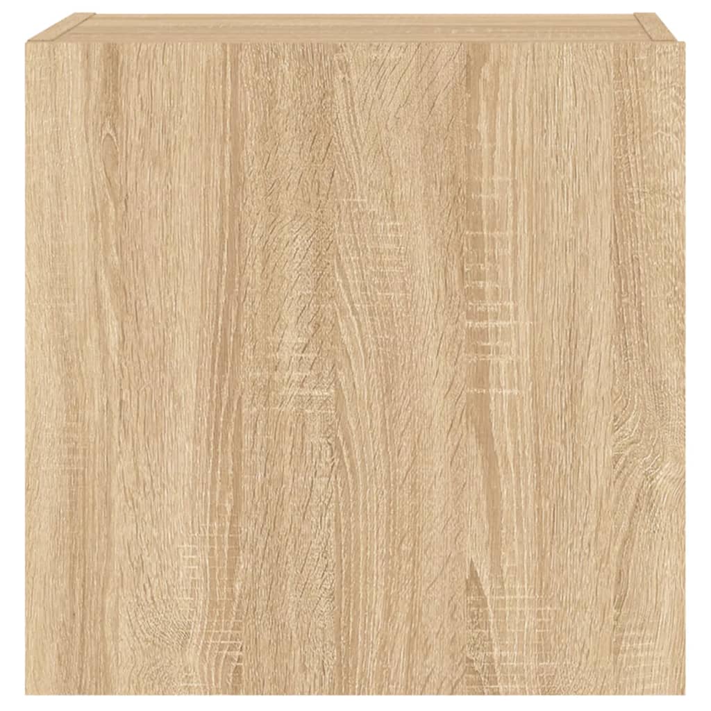 TV Wall Cabinets 2 pcs Sonoma Oak 40,5x30x40 cm Engineered Wood