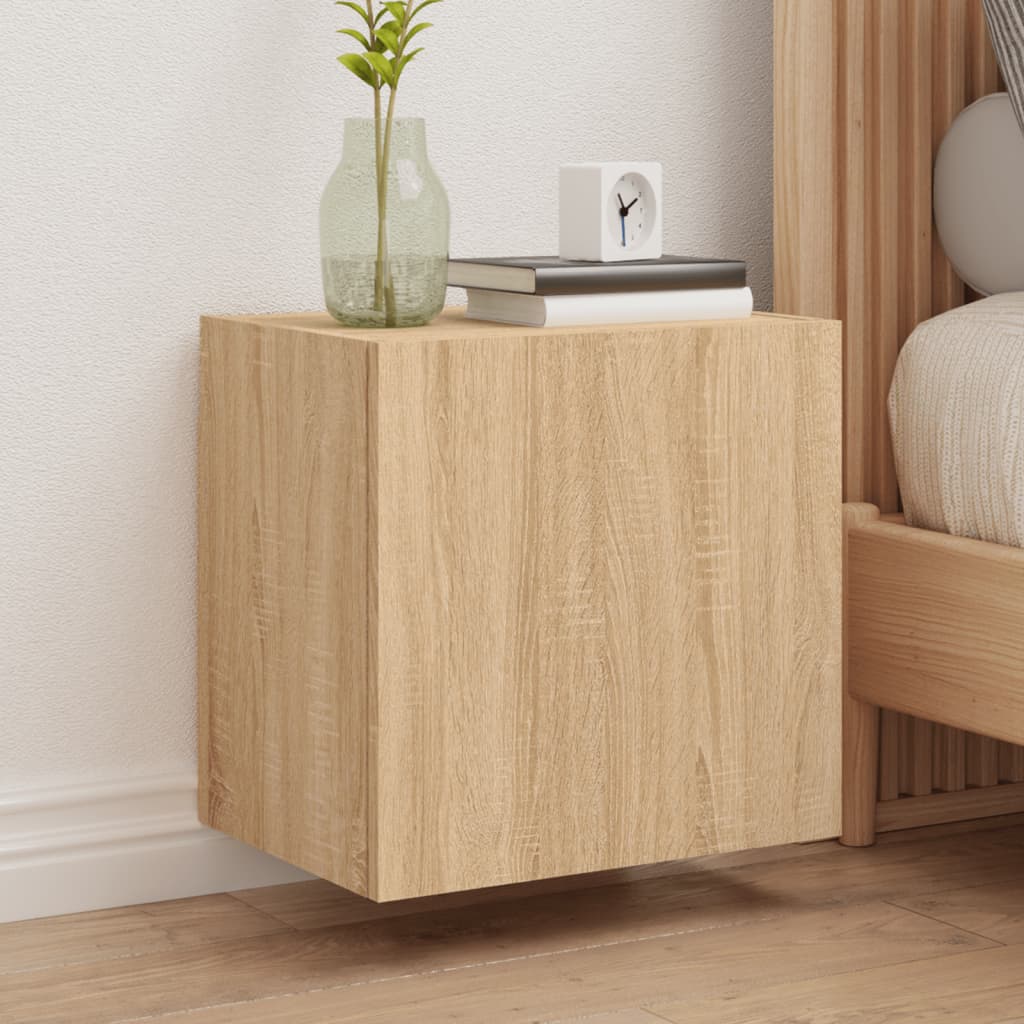 TV Wall Cabinets 2 pcs Sonoma Oak 40,5x30x40 cm Engineered Wood