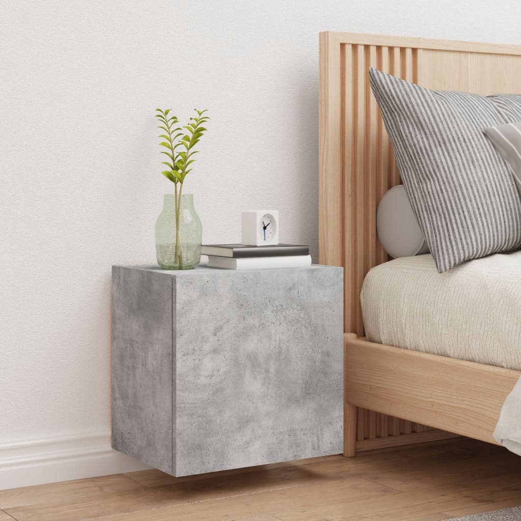 TV Wall Cabinet Concrete Grey 40,5x30x40 cm Engineered Wood