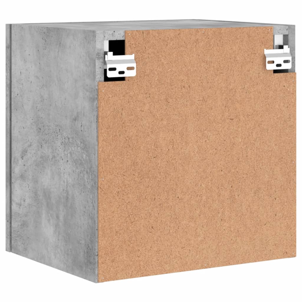 TV Wall Cabinet Concrete Grey 40,5x30x40 cm Engineered Wood