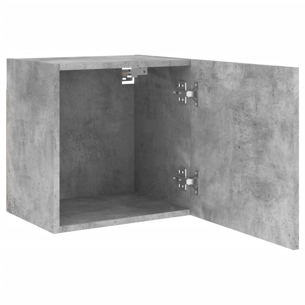 TV Wall Cabinets 2 pcs Concrete Grey 40,5x30x40 cm Engineered Wood
