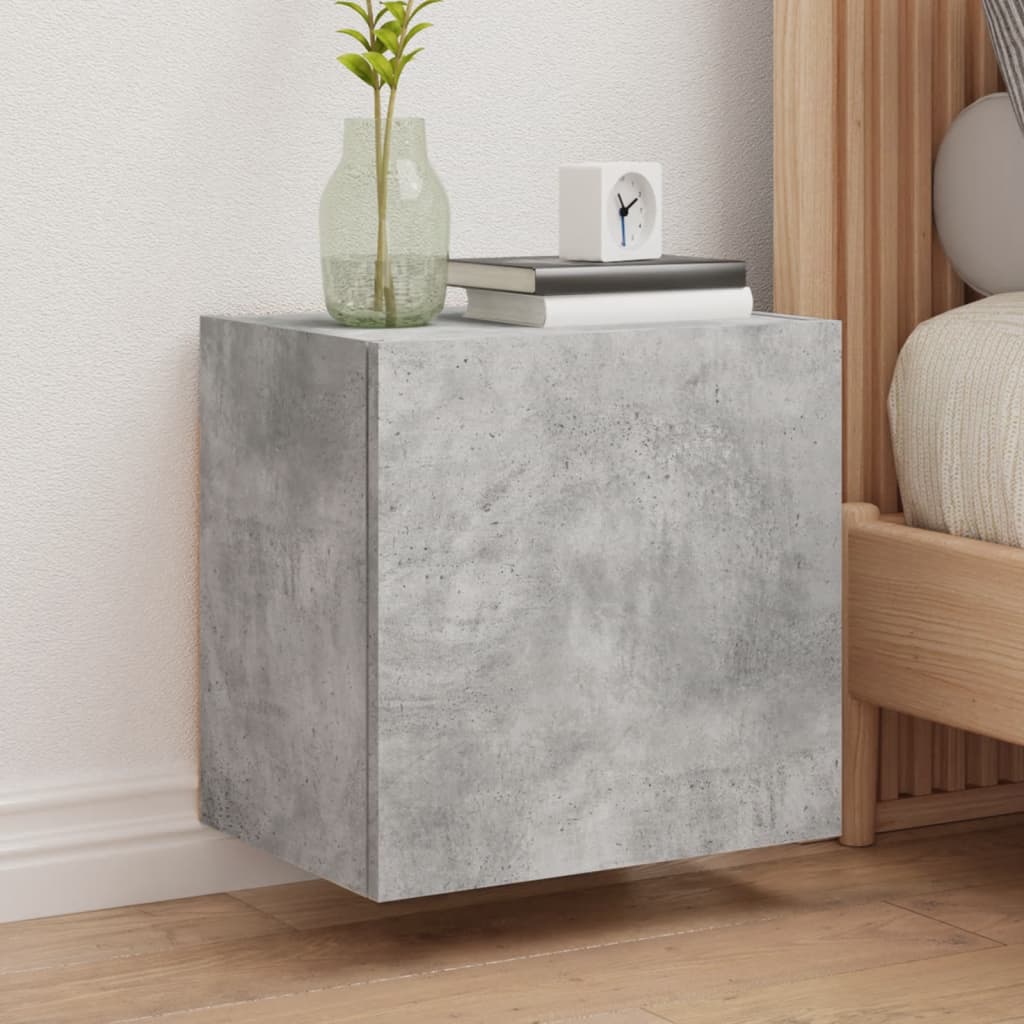 TV Wall Cabinets 2 pcs Concrete Grey 40,5x30x40 cm Engineered Wood