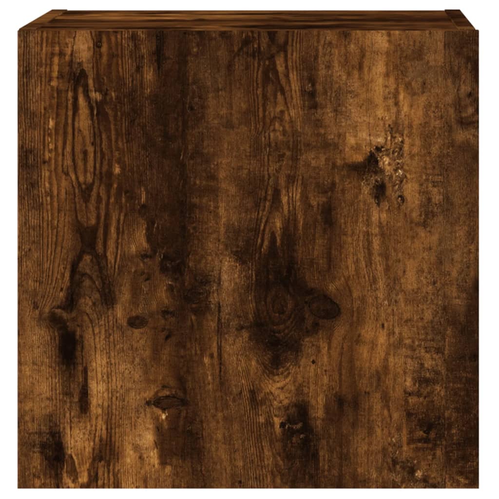 TV Wall Cabinet Smoked Oak 40,5x30x40 cm Engineered Wood