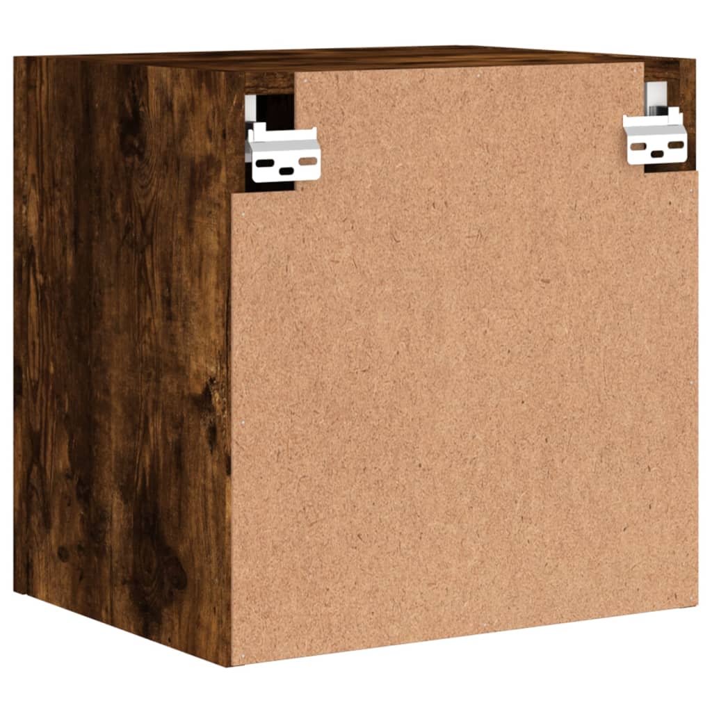 TV Wall Cabinet Smoked Oak 40,5x30x40 cm Engineered Wood