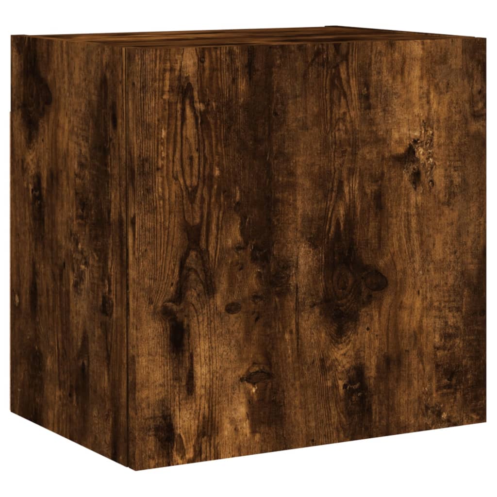 TV Wall Cabinets 2 pcs Smoked Oak 40,5x30x40 cm Engineered Wood