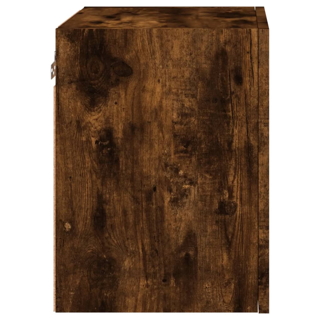 TV Wall Cabinets 2 pcs Smoked Oak 40,5x30x40 cm Engineered Wood