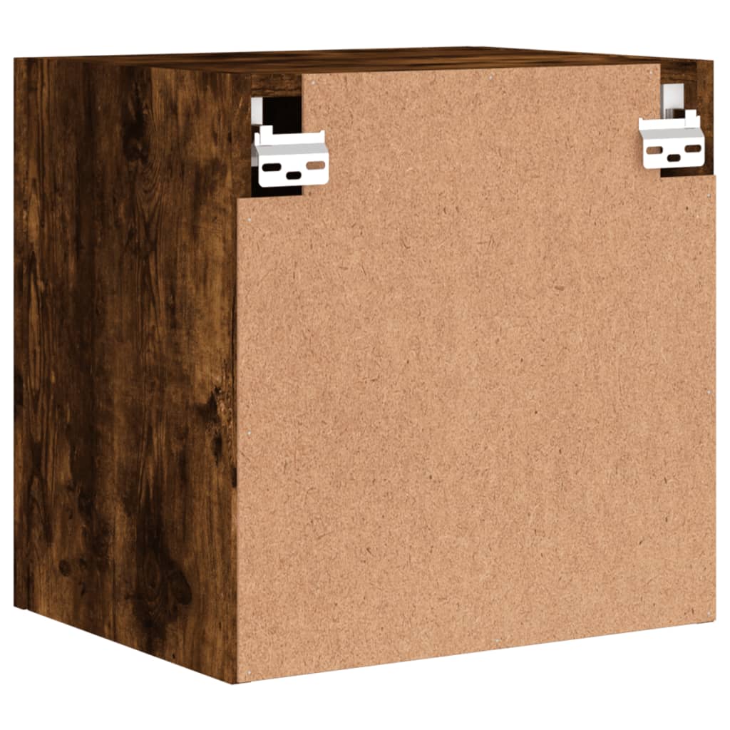 TV Wall Cabinets 2 pcs Smoked Oak 40,5x30x40 cm Engineered Wood