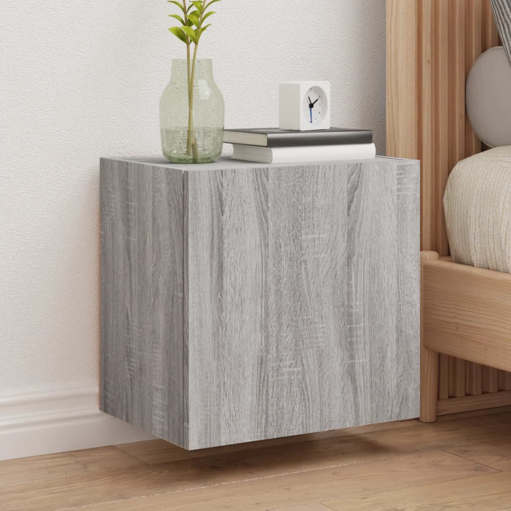 TV Wall Cabinet Grey Sonoma 40,5x30x40 cm Engineered Wood