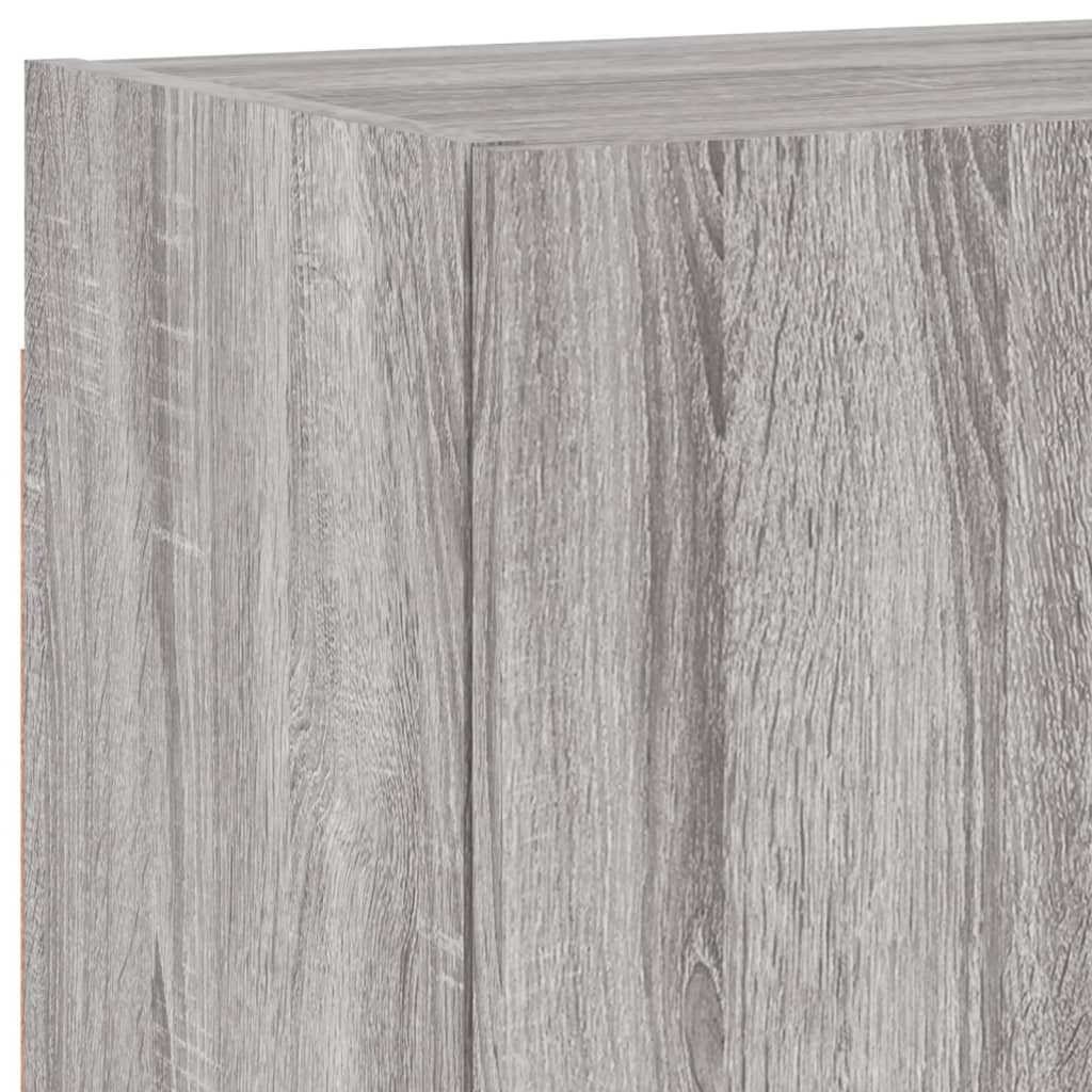 TV Wall Cabinets 2 pcs Grey Sonoma 40.5x30x40cm Engineered Wood