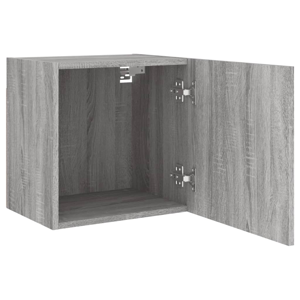 TV Wall Cabinets 2 pcs Grey Sonoma 40,5x30x40 cm Engineered Wood