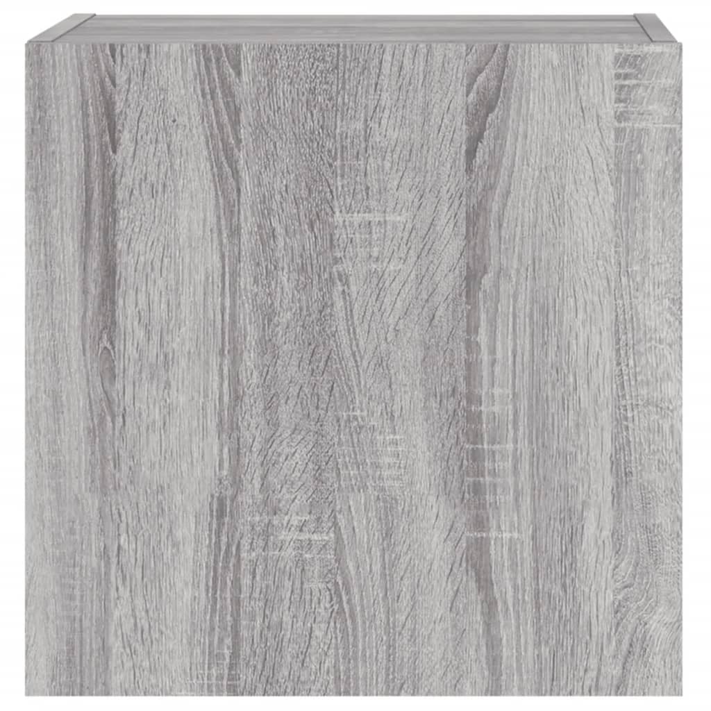 TV Wall Cabinets 2 pcs Grey Sonoma 40,5x30x40 cm Engineered Wood