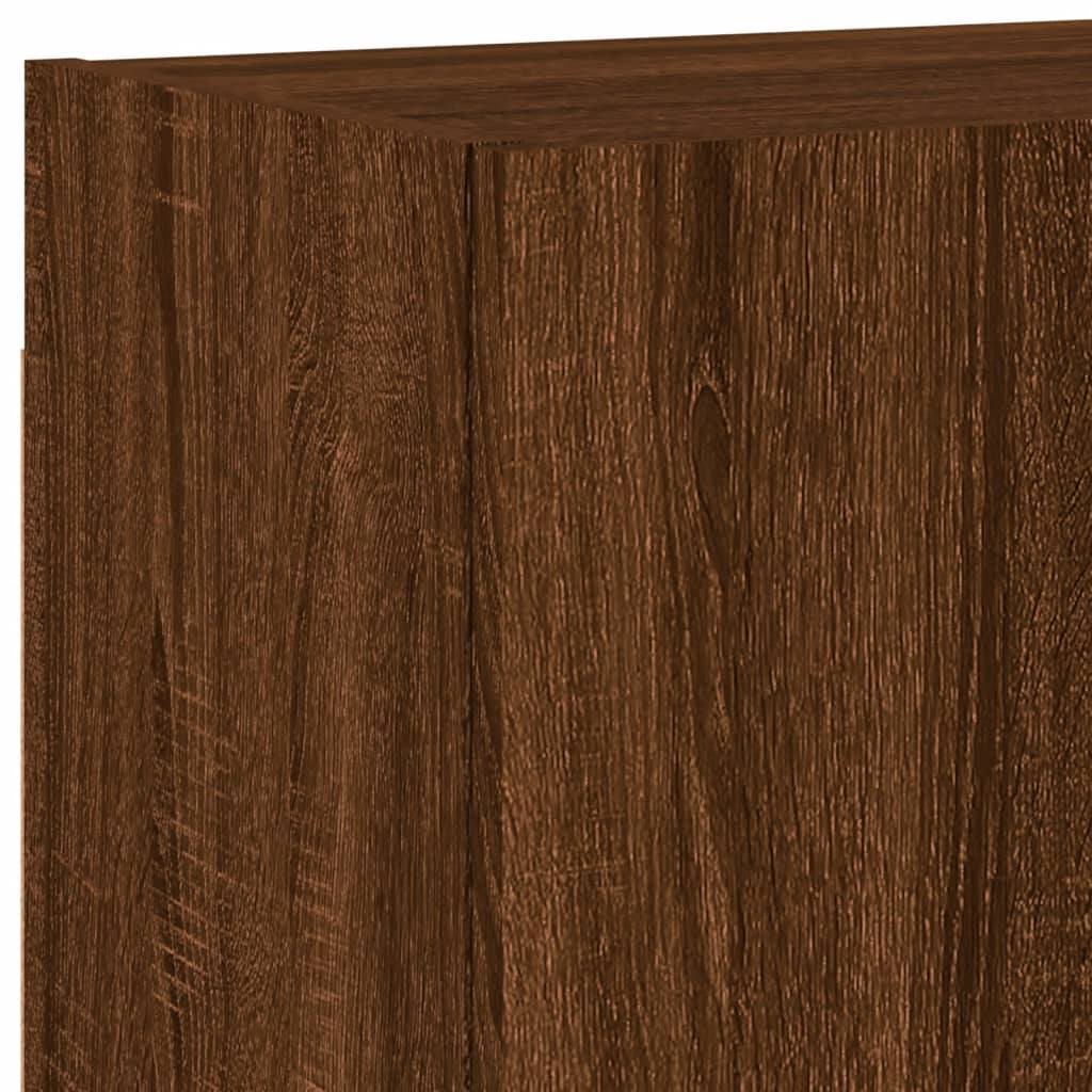 TV Wall Cabinets 2 pcs Brown Oak 40,5x30x40 cm Engineered Wood