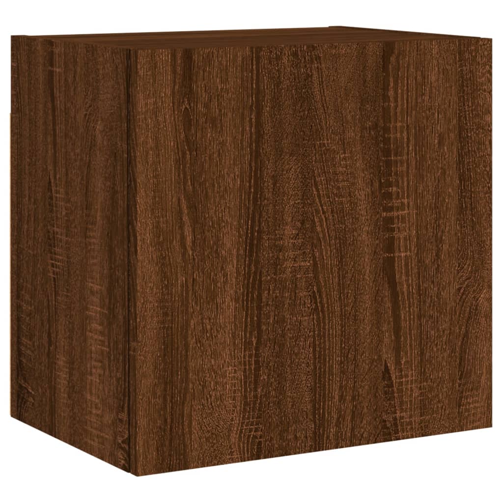 TV Wall Cabinets 2 pcs Brown Oak 40,5x30x40 cm Engineered Wood