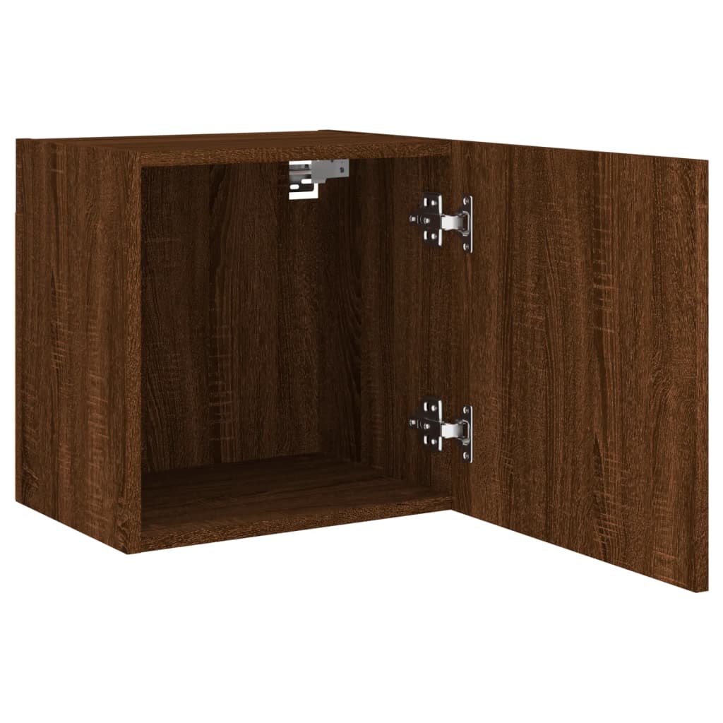 TV Wall Cabinets 2 pcs Brown Oak 40,5x30x40 cm Engineered Wood