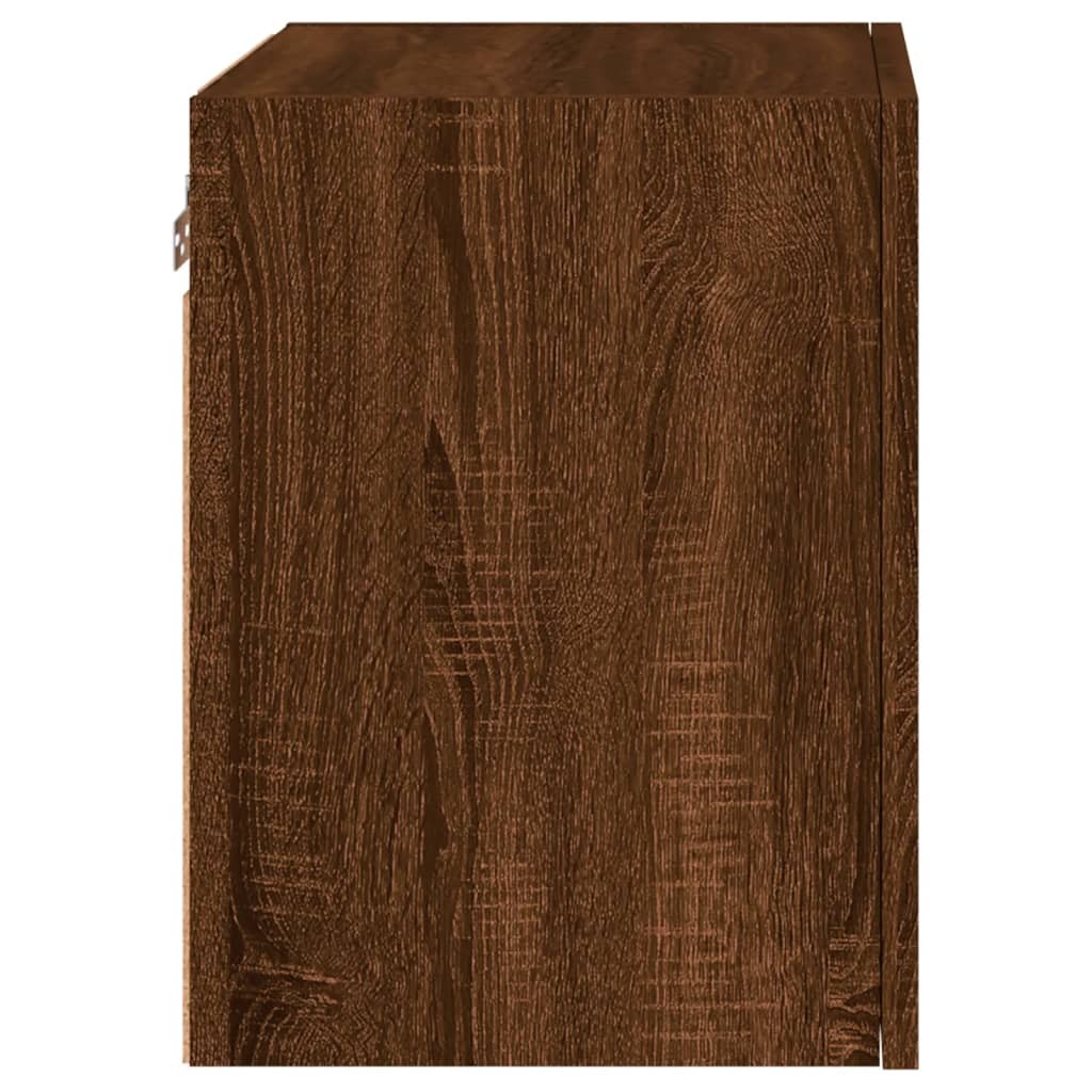 TV Wall Cabinets 2 pcs Brown Oak 40,5x30x40 cm Engineered Wood