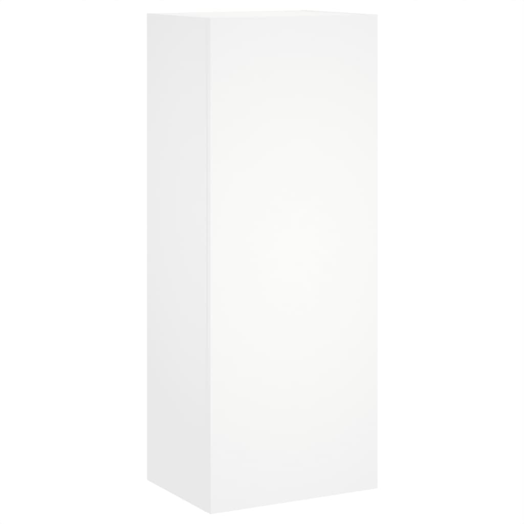 TV Wall Cabinet White 40,5x30x102 cm Engineered Wood