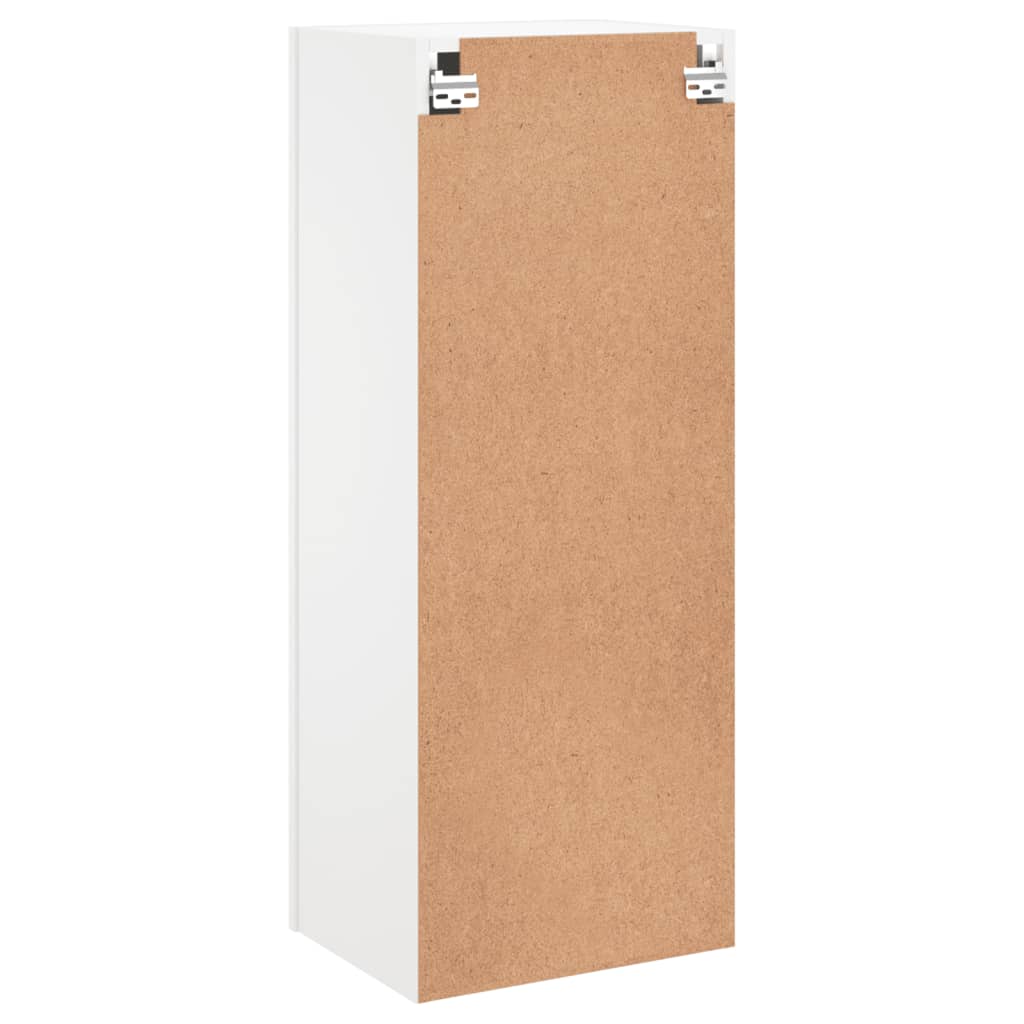 TV Wall Cabinet White 40,5x30x102 cm Engineered Wood