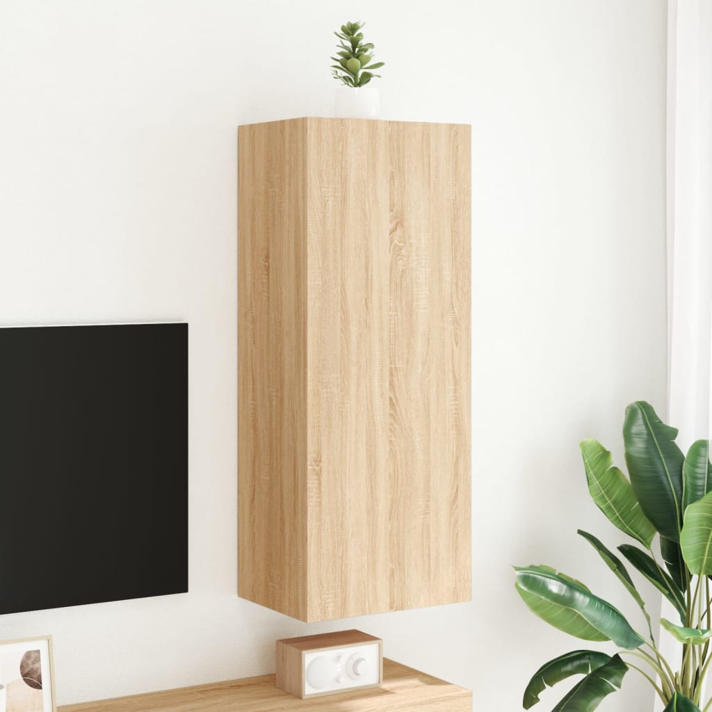 TV Wall Cabinet Sonoma Oak 40,5x30x102 cm Engineered Wood