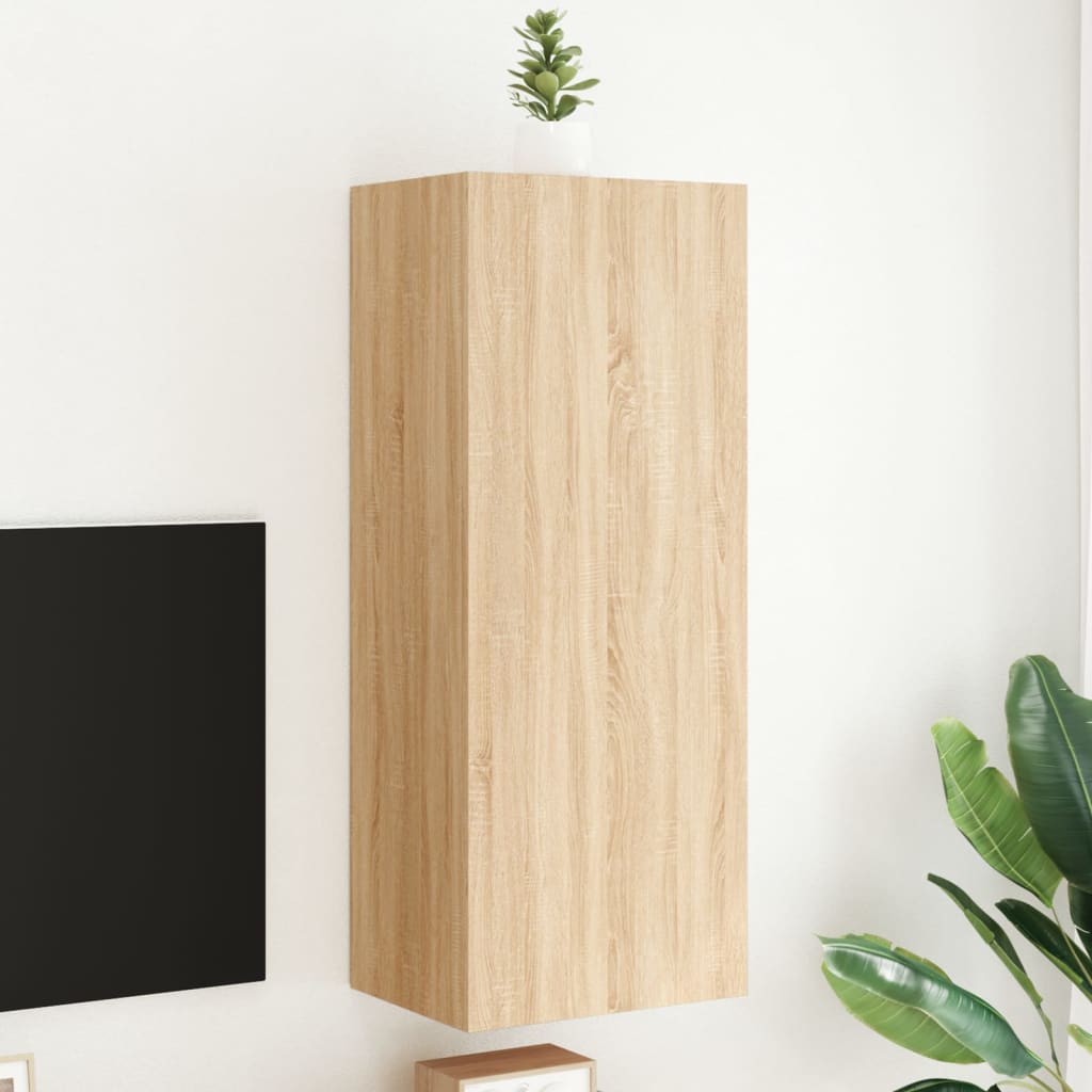 TV Wall Cabinet Sonoma Oak 40,5x30x102 cm Engineered Wood
