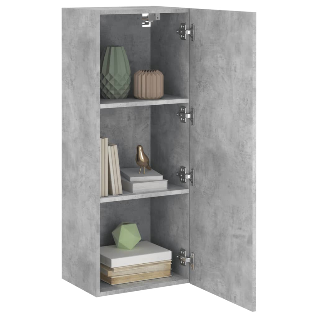 TV Wall Cabinet Concrete Grey 40,5x30x102 cm Engineered Wood