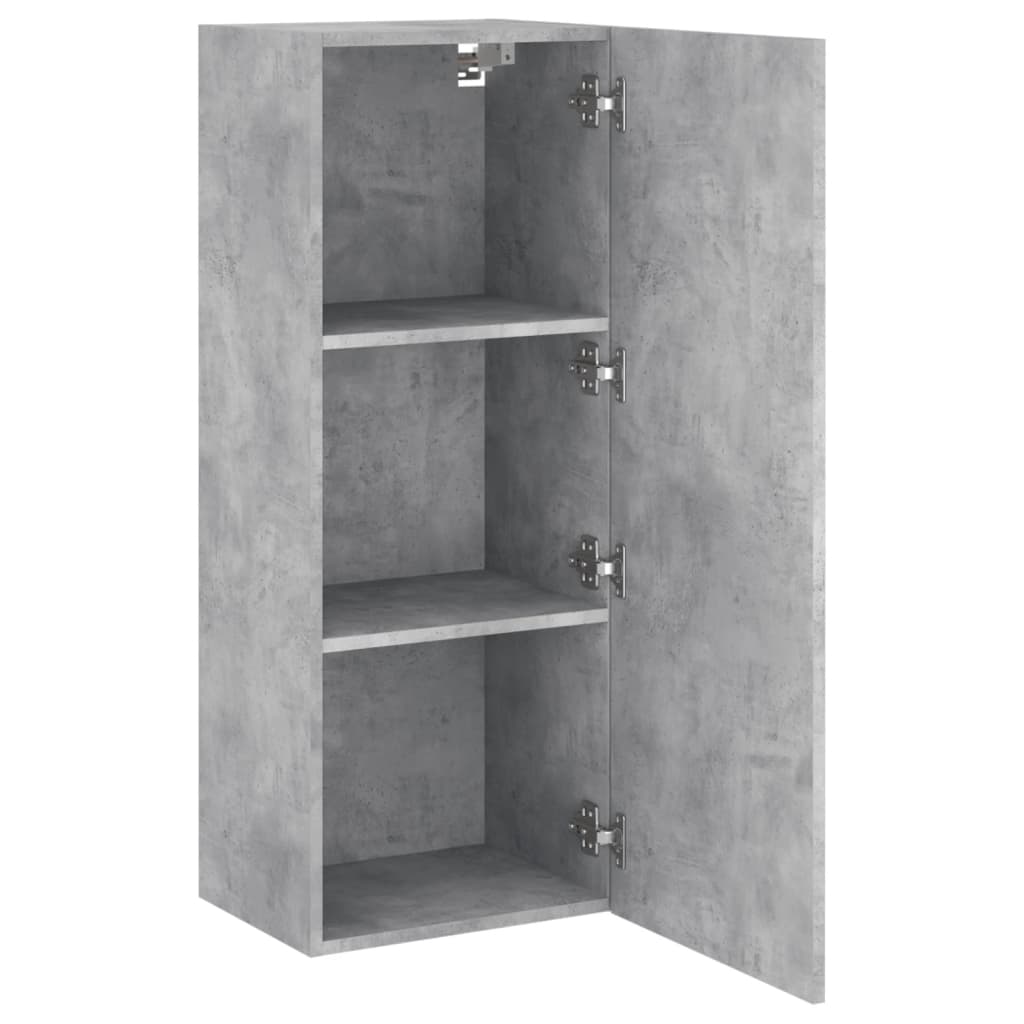 TV Wall Cabinet Concrete Grey 40,5x30x102 cm Engineered Wood