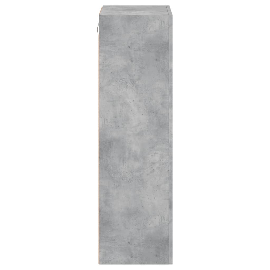 TV Wall Cabinet Concrete Grey 40,5x30x102 cm Engineered Wood
