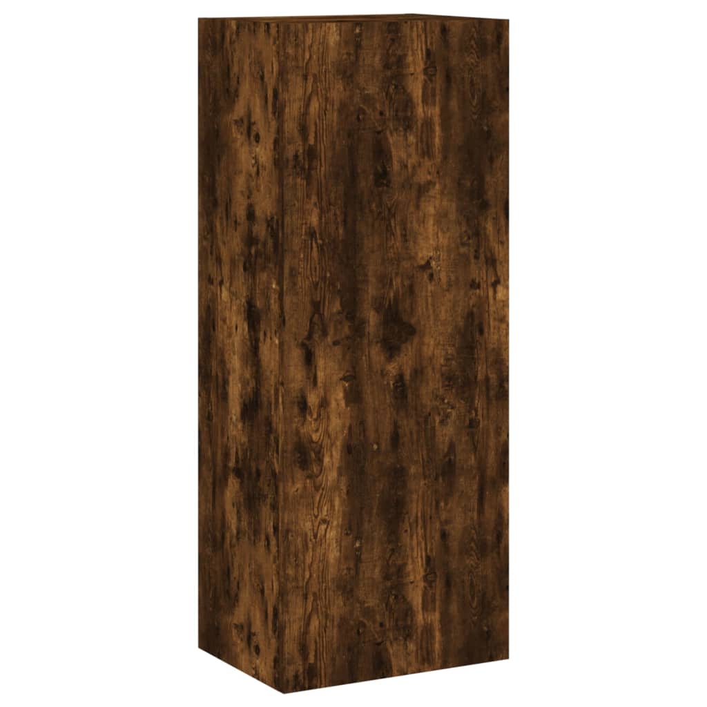 TV Wall Cabinet Smoked Oak 40,5x30x102 cm Engineered Wood