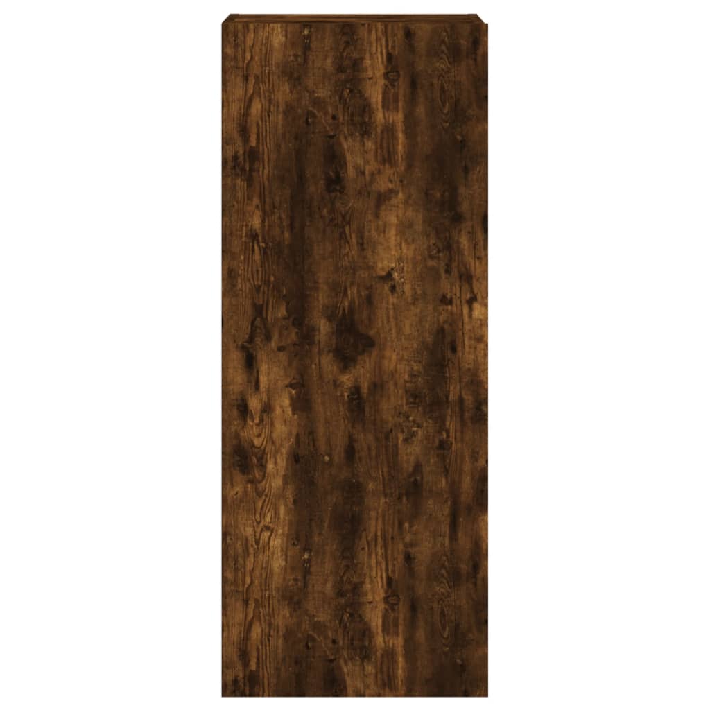 TV Wall Cabinet Smoked Oak 40,5x30x102 cm Engineered Wood