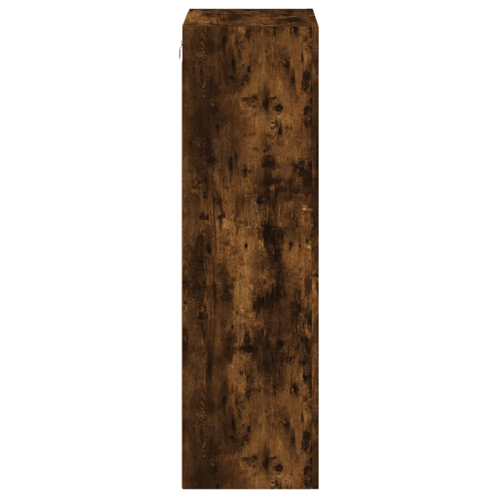 TV Wall Cabinet Smoked Oak 40,5x30x102 cm Engineered Wood