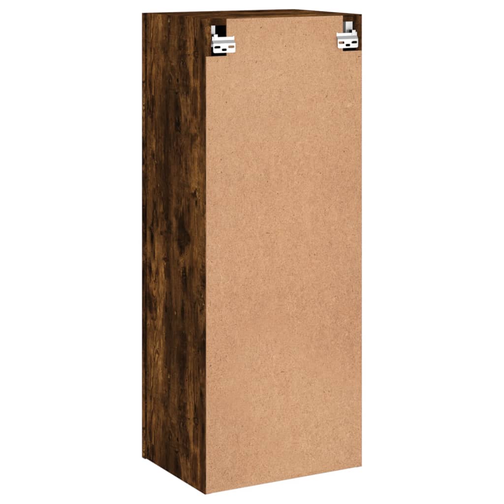 TV Wall Cabinet Smoked Oak 40,5x30x102 cm Engineered Wood
