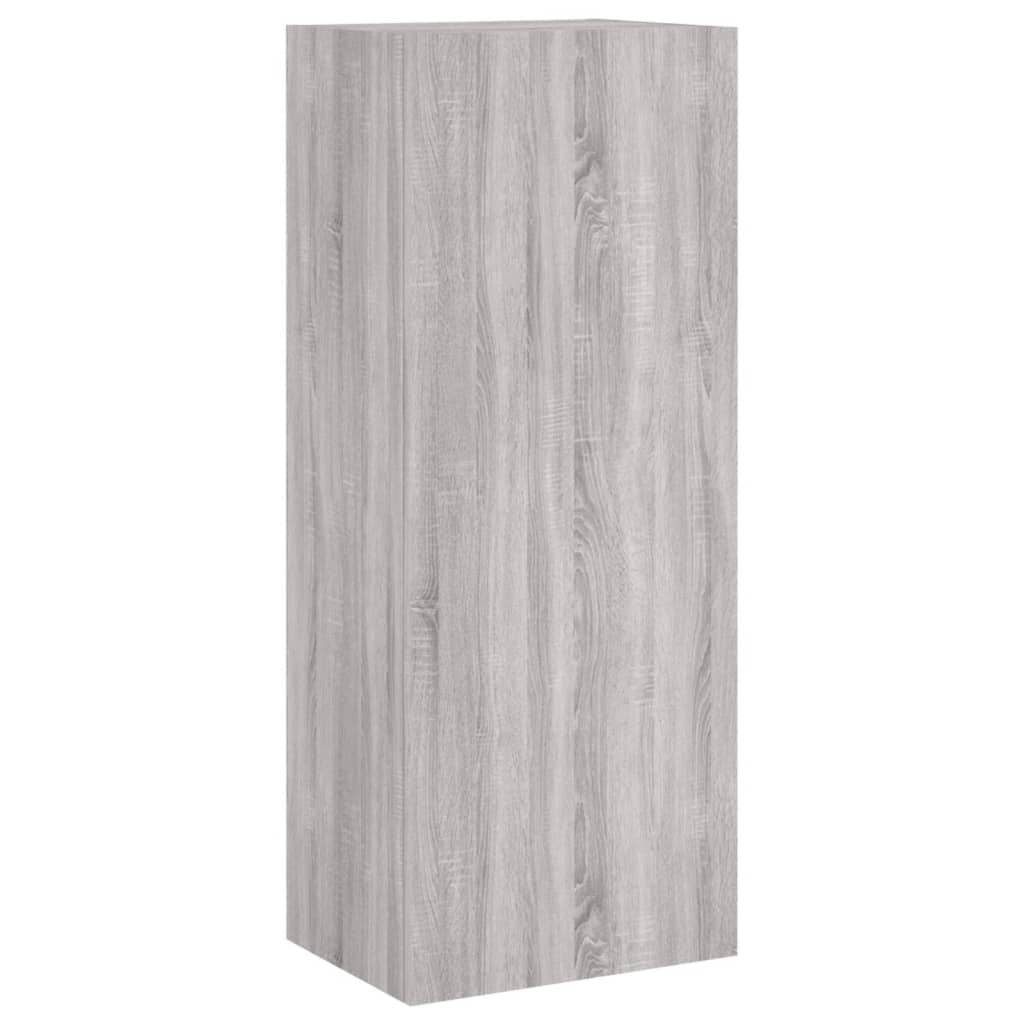 TV Wall Cabinet Grey Sonoma 40.5x30x102 cm Engineered Wood