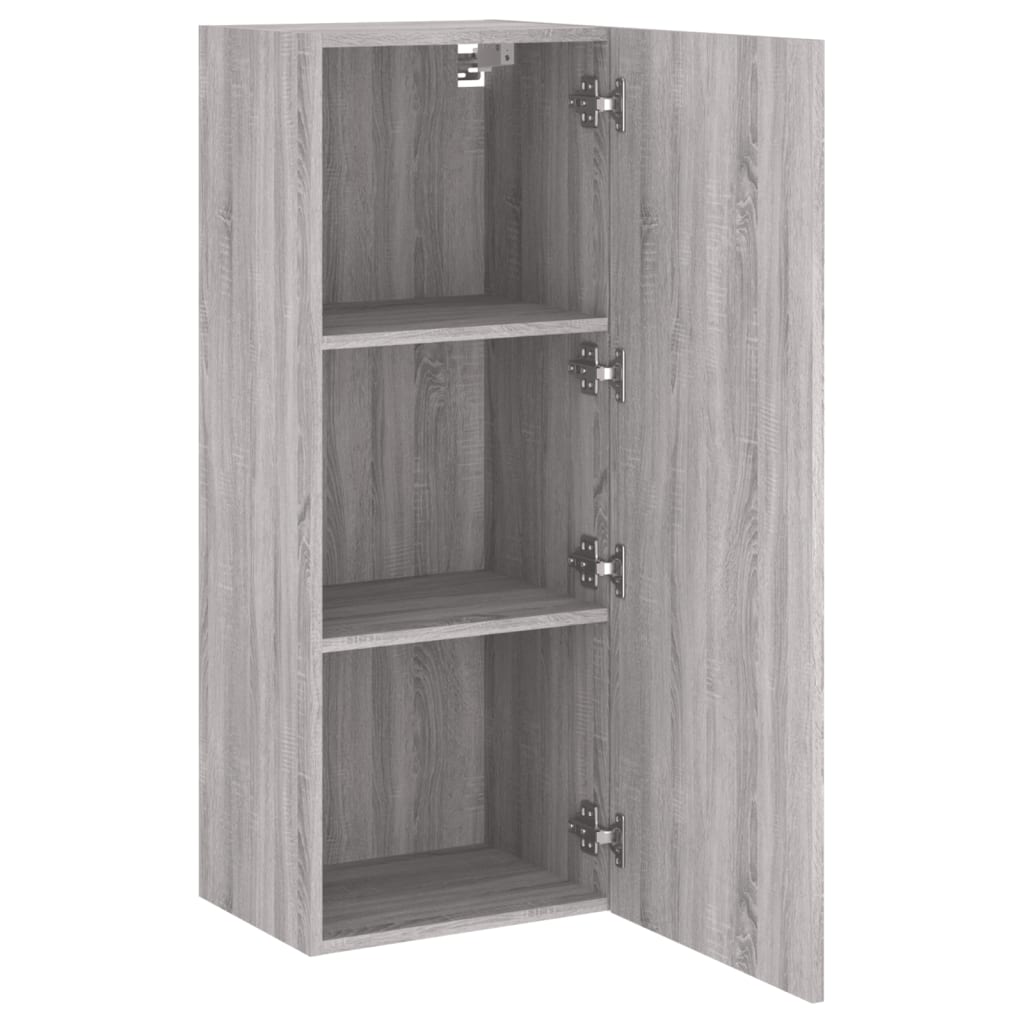 TV Wall Cabinet Grey Sonoma 40,5x30x102 cm Engineered Wood